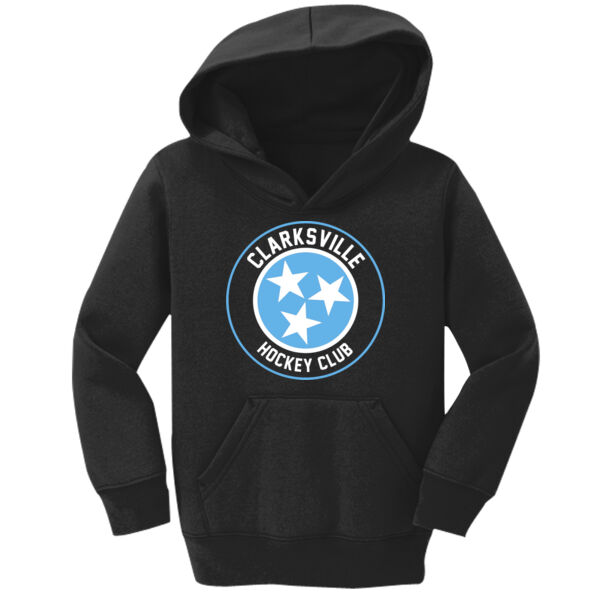 Clarksville Hockey  - Toddler Core Fleece Pullover Hooded Sweatshirt Thumbnail