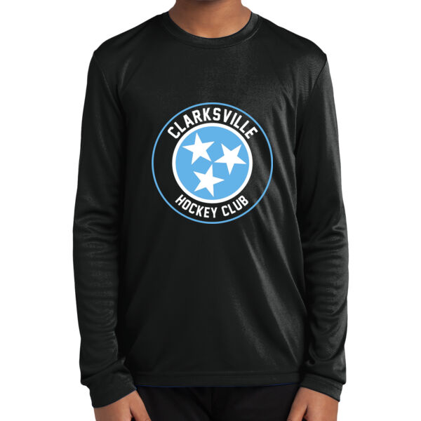 Clarksville Hockey  - Youth Long Sleeve PosiCharge ® Competitor Tee Thumbnail